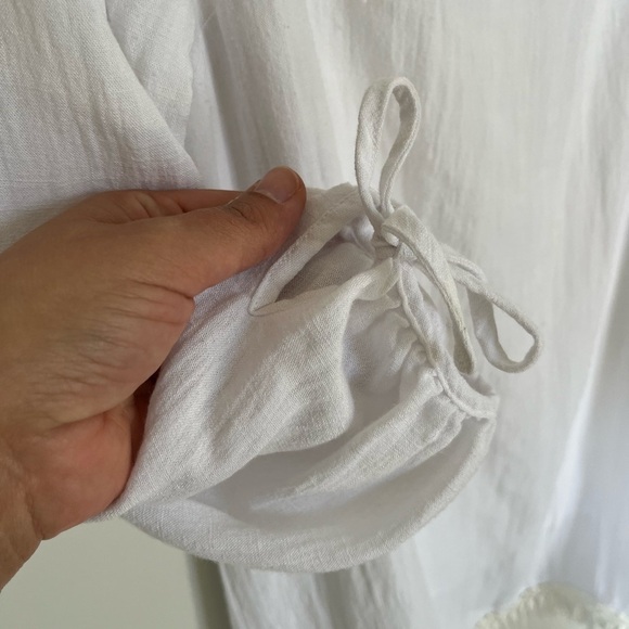 Lilly Pulitzer White Adira Off-the-Shoulder Mini Dress Coastal Resort Wear Sz M - Picture 5 of 11